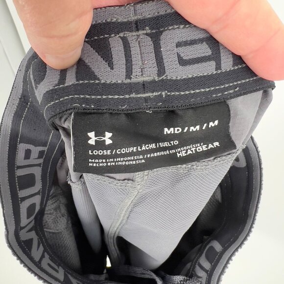 Under Armour Loose HeatGear Men's Athletic Shorts M Medium Gray - Picture 6 of 6